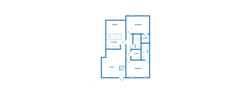 the floor plan of 2 bedroom, 2 bath 1982 square feet