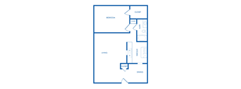 FLOOR PLAN B1 1 BEDROOM, 1 BATH