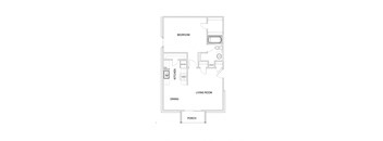 a floor plan of a bedroom apartment