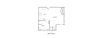 A floor plan of a unit type A7 with labeled rooms.