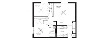 a floor plan of a house