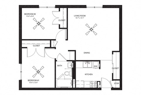 a floor plan of a house