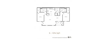 a floor plan of a 1 bedroom apartment at the biltmore apartments in dallas,