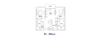 the aviary floor plan b1