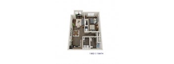 this is a 3d floor plan of a 472 square foot 1 bedroom apartment at the