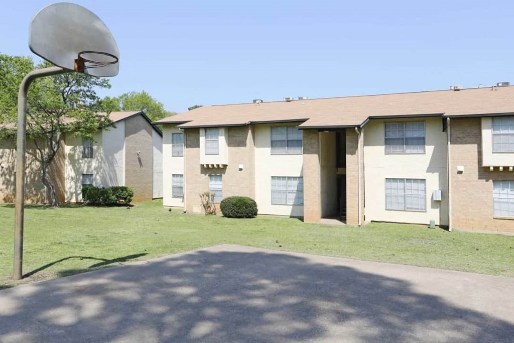 Exterior View with Basketball Court