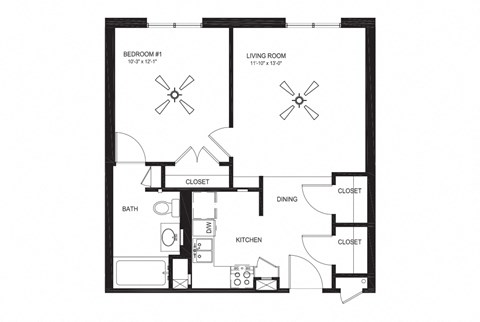 bedroom floor plan | luxury apartments in towson md | the southerly