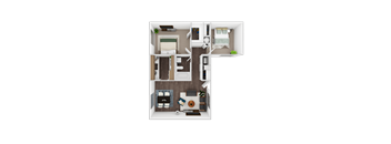 2 Bed Floor Plan