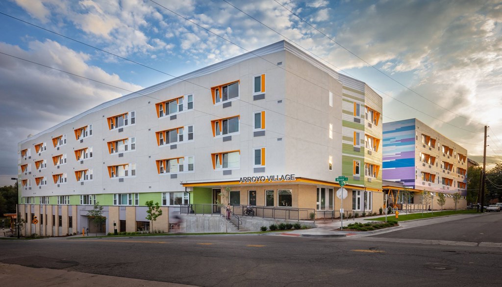 Property Exterior at Arroyo Village Apartments, Denver