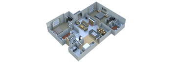 2 Bedrooms 2 Baths at Remington Apartment Homes, Romeoville, Illinois