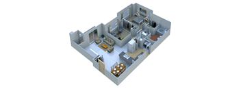 2 Bedrooms 1 Bath at Remington Apartment Homes, Romeoville, IL, 60446