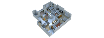 2 Bedrooms 2 Baths at Remington Apartment Homes, Romeoville, IL