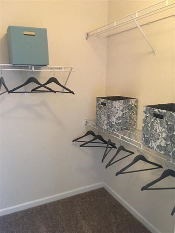 Model Walk In Bedroom Closet  at Remington Apartment Homes, Romeoville