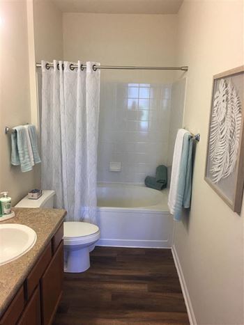 Model Master Bathroom at Remington Apartment Homes, Romeoville, Illinois