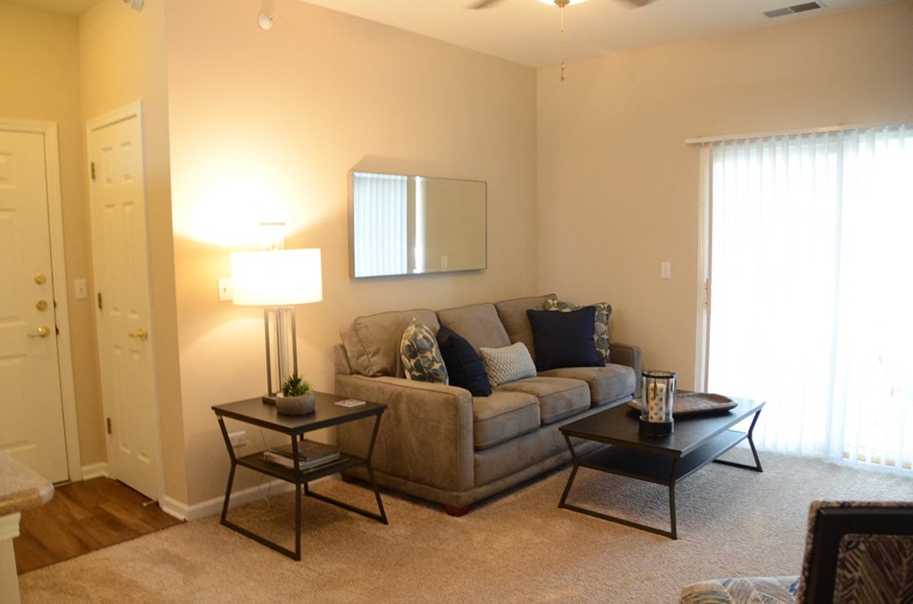 Living Room at Remington Apartment Homes, Romeoville, IL