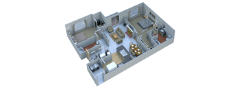 2 Bedrooms 2 Baths at Remington Apartment Homes, Romeoville, 60446