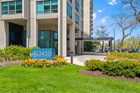 A building with the number 3450 on it.