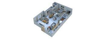 1 Bedroom 1Bath at Remington Apartment Homes, Romeoville, IL, 60446