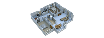 Large Two Bedroom Two Bath