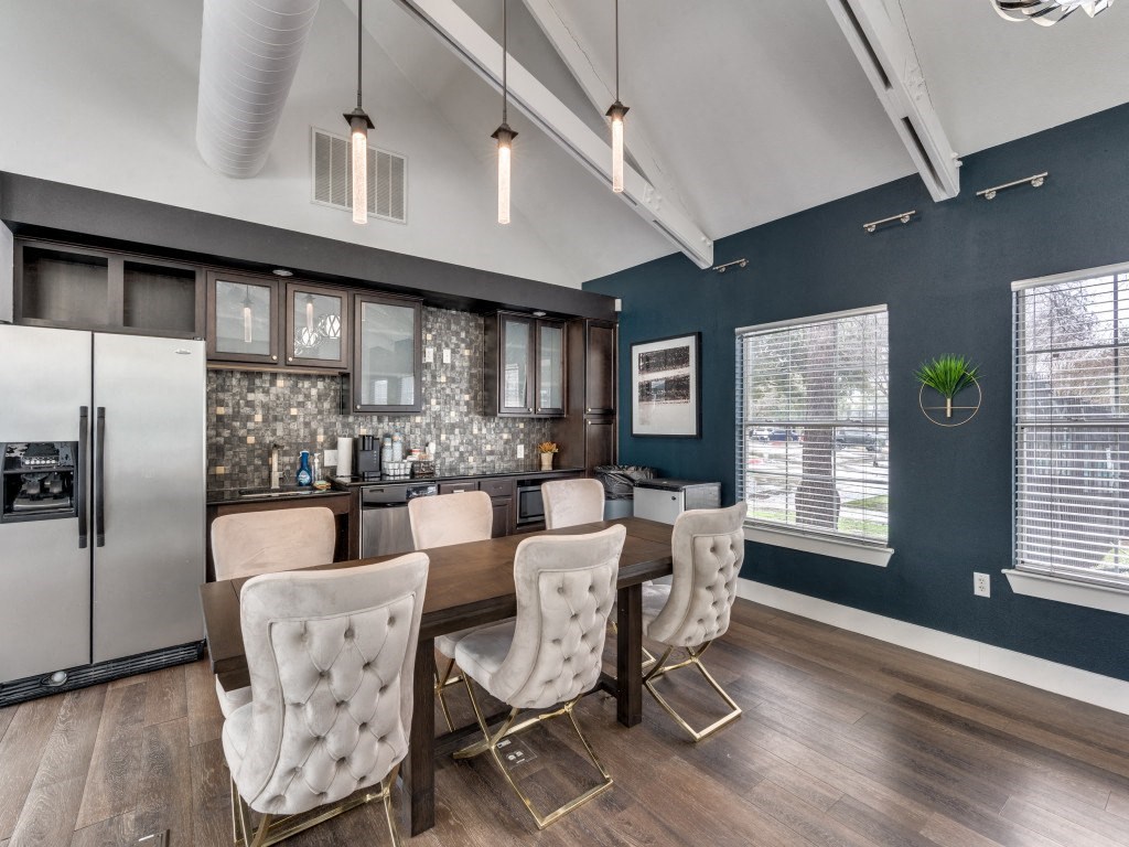 Dining Area Dining Area at Vibe on Riverside, Austin, TX, 78741