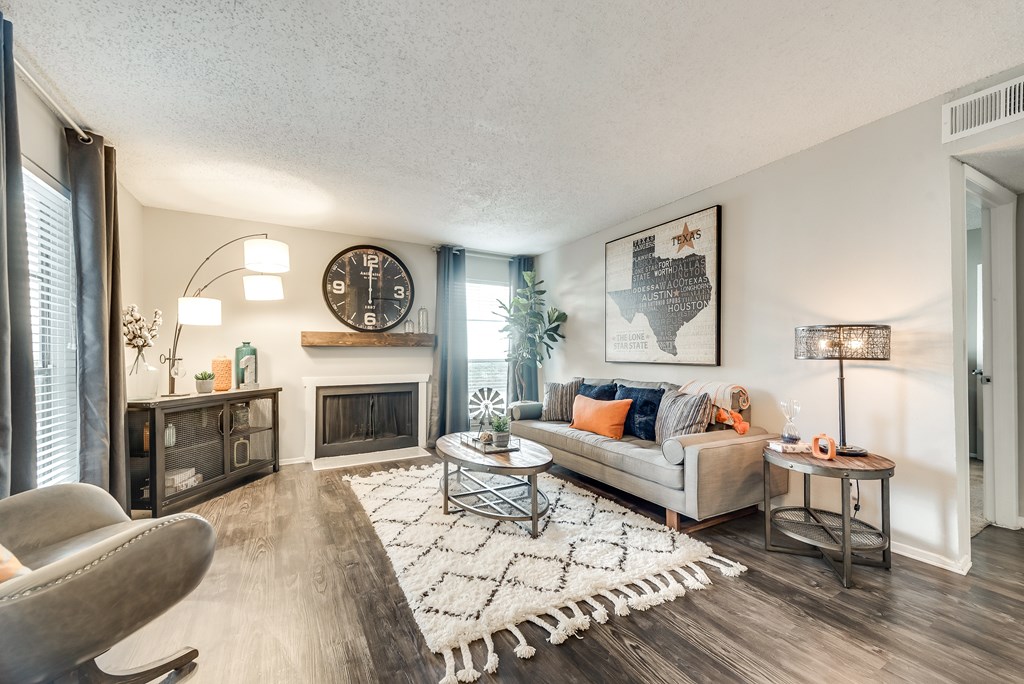 Model unit living room