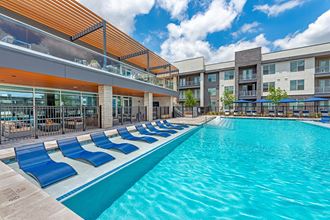 Sparkling swimming pool at Presidium Revelstoke Apartments, Fort Worth, TX - Photo Gallery 2