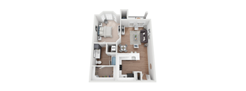 A1R Floor Plan at Whitney at the Heights, Texas