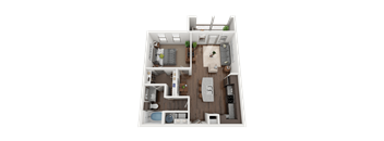 1 bed 1 bath B at The Grand at Manor Apartments, Manor