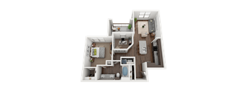 1 bed 1 bath C at The Grand at Manor Apartments, Texas