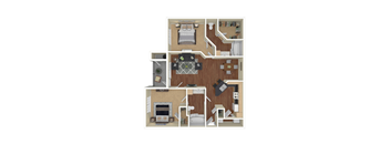 B2 Floor Plan at Whitney at the Heights, Texas