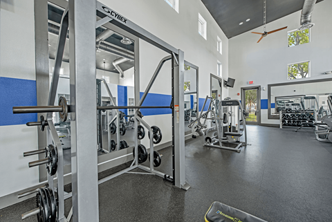 a view of the fitness center