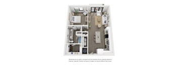 a 1 bedroom floor plan  woodland