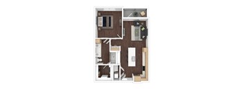 a 1 bedroom floor plan | the edge at 450