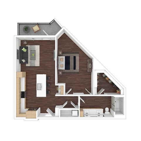 bedroom floor plan an in 2d