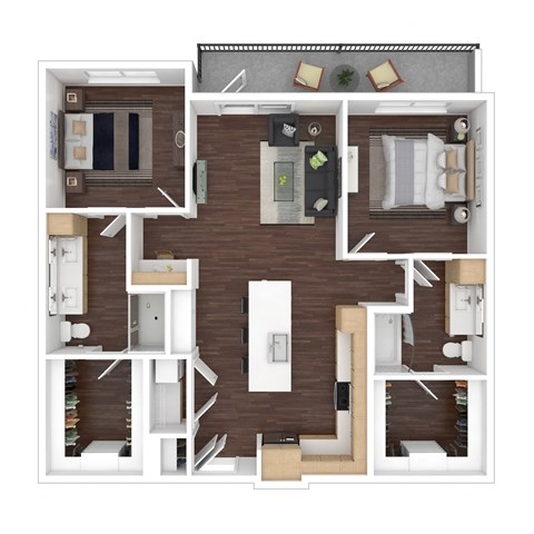 a floor plan of a 1 bedroom apartment at the carillon in miami