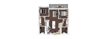a floor plan of a 560 sq. ft. apartment