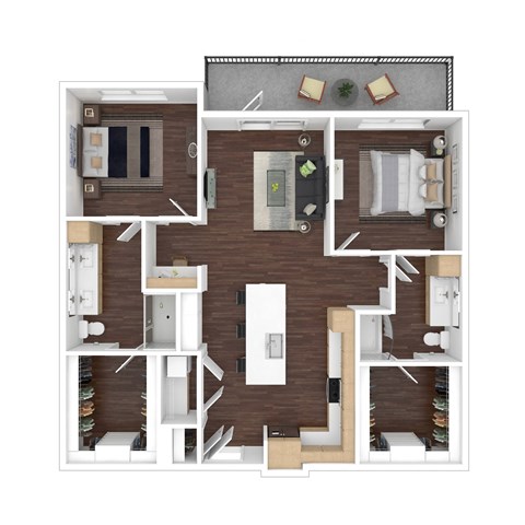 a floor plan of a 560 sq. ft. apartment