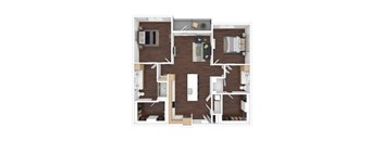 a floor plan of a 560 sq. ft. apartment