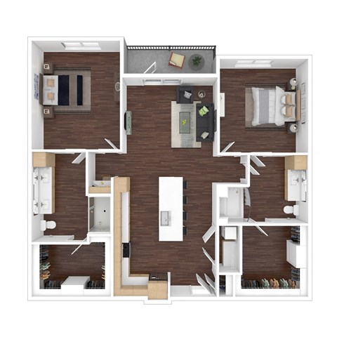 a floor plan of a 560 sq. ft. apartment