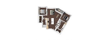 bedroom floor plan an in 2d
