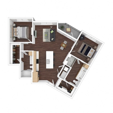 bedroom floor plan an in 2d