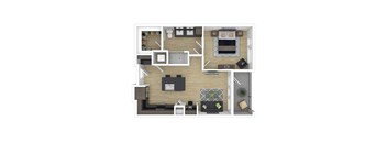 bedroom floor plan an in 2d