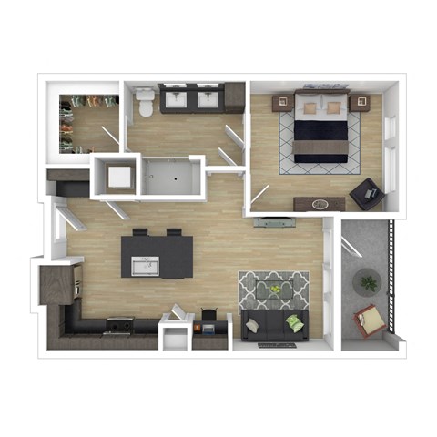bedroom floor plan an in 2d