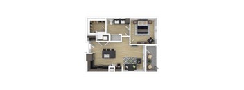 bedroom floor plan an in 2d