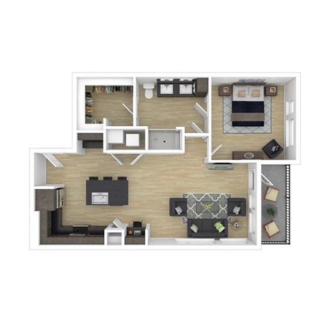 bedroom floor plan an in 2d