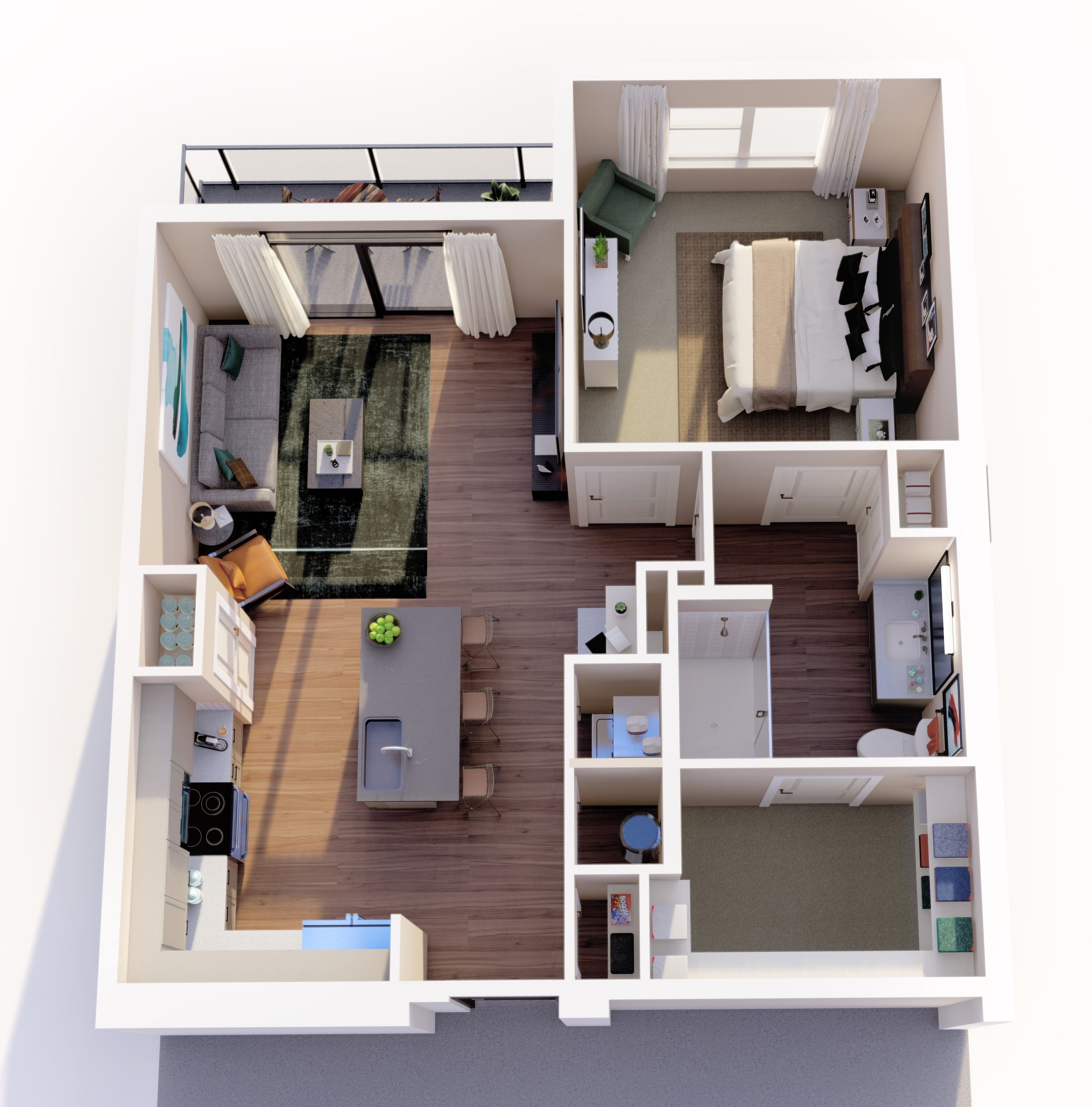 1 Bedroom Apartment | Revelstoke | A2 Floor Plan