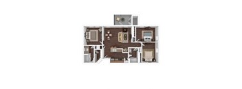 C1 Floor Plan, Valor at Harlingen, Harlingen, Texas