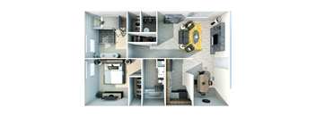 A series of images showing different interior design layouts.