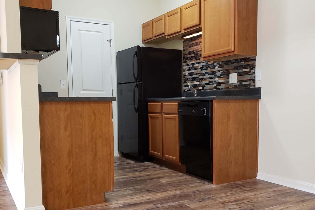 Wooden cabinets at Residences at Northgate Crossing, Columbus, Ohio