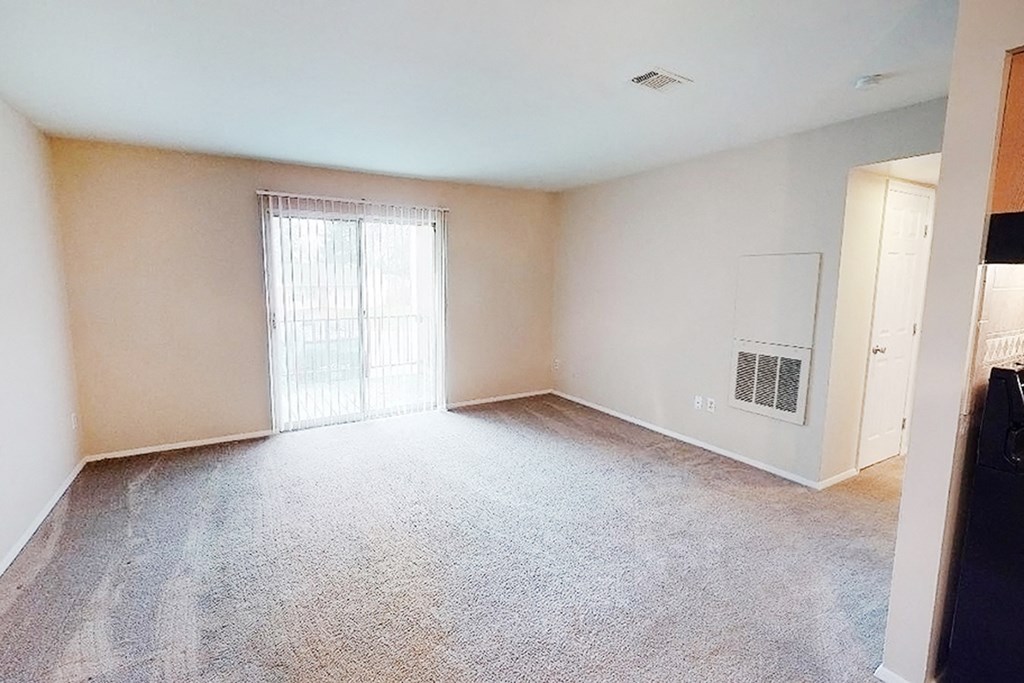 Living room with balcony at Crown Ridge Apartments, Ohio, 45005